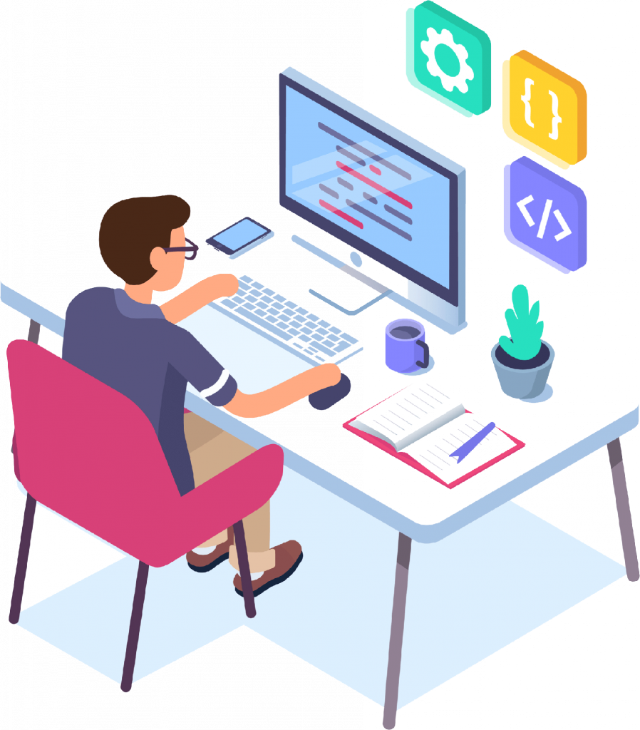 web development illustration