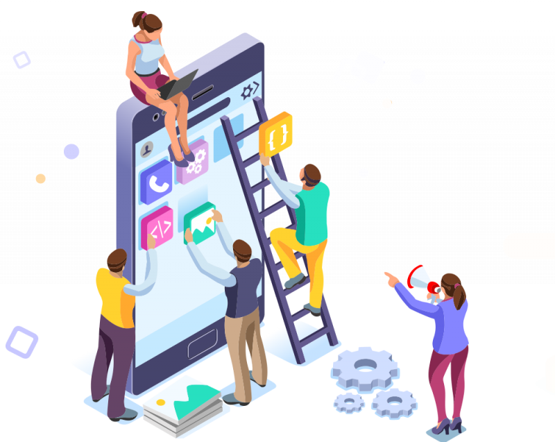 web development illustration